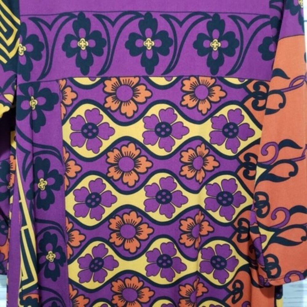 Tiana B. Bohemian Colorblock Shift Midi Dress 10 - image 7